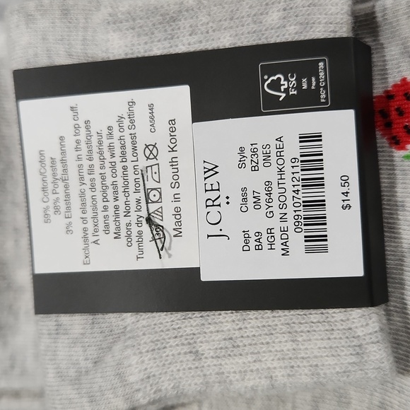 3 pair of new Men's J. Crew socks with soccer balls, Watermelon slices and Flags - Picture 6 of 11